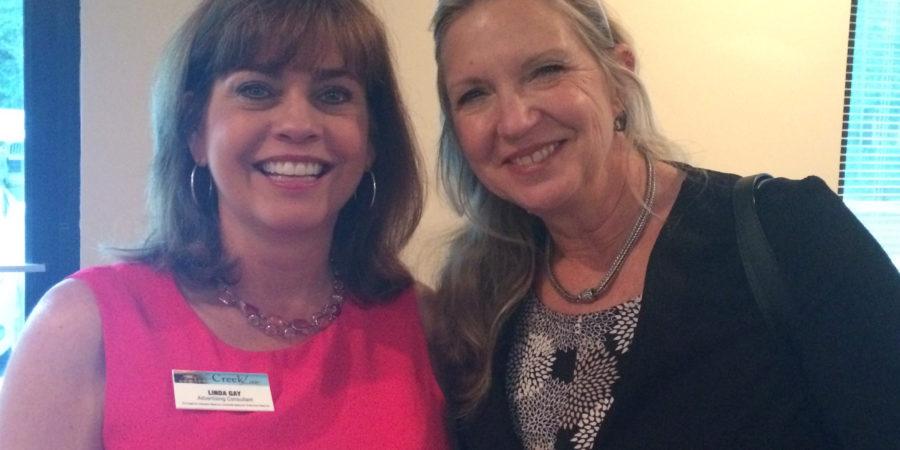 Linda Gay of The CreekLine with  Carole Bayer of Coldwell Banker, Beaches at the St. Johns County Chamber of Commerce After Hours event